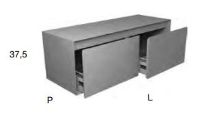 Тумба для ванной комнаты Antonio Lupi Panta Rei PI4180_D