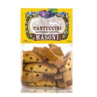 Печенье Кантуччини с шафраном и изюмом Masoni, 250 г; Cantuccini Zafferano e uvetta 250 g