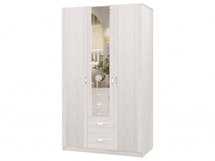 САБРИНА-2 Шкаф ПШ-1 (ш1500*г600*в2300мм) Ясень анкор светлый