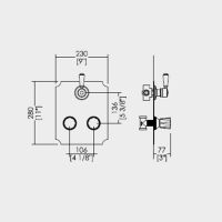 Смеситель для душа Devon&Devon Morris DDMR348 схема 2