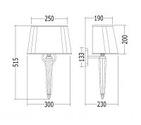 Светильник Devon&Devon  DECRYSTAL схема 2