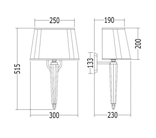 Светильник Devon&Devon  DECRYSTAL схема 2