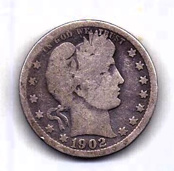 1/4 доллара 1902 США