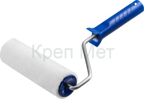 ЗУБР ВЕЛЮР, 8 х 180 мм, бюгель 8 мм, ворс 4 мм, 50% акрил, 50% шерсть, для лаков и эмалей, малярный валик, Профессионал (03514-18)