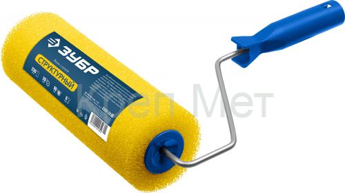 ЗУБР СТРУКТУРНЫЙ, 80 х 230 мм, бюгель 6 мм, для лаков и эмалей, малярный валик (0368-24)