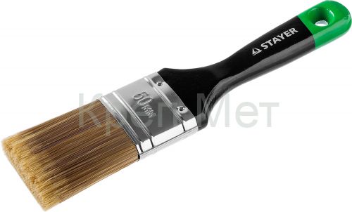 STAYER UNIVERSAL-ARTEX, 50 мм, 2″, искусственная щетина, деревянная ручка, для высокотекучих ЛКМ, плоская кисть (0106-050)