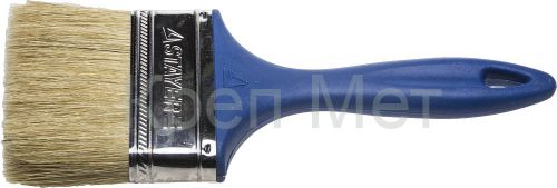 STAYER Universal, 100 мм, 4″, натуральная щетина, пластмассовая ручка, все виды ЛКМ, плоская кисть, Professional (01085-100)