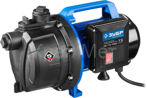 ЗУБР 1100 Вт, поверхностный (садовый) центробежный насос, Профессионал (НС-Т3-1100)