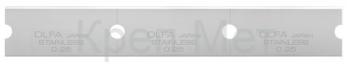 OLFA 30 шт, прямые лезвия GSR-1/3B GSR-2 для скребков 120 мм (OL-GSB-1S)