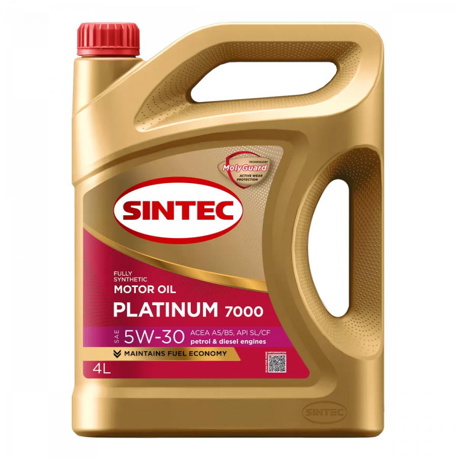 Sintec Platinum 7000 5W-30 A5/B5 SL/CF, 4л
