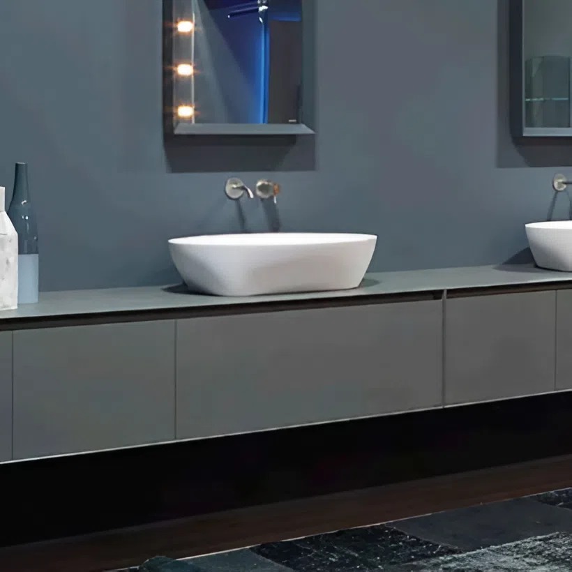 Изображение Модульный комплект мебели с раковиной для ванной комнаты Antonio Lupi Panta Rei