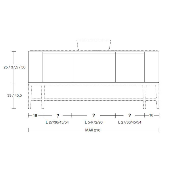 Модульный комплект мебели Antonio Lupi ILBagno ФОТО