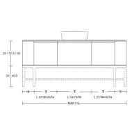 Модульный комплект мебели Antonio Lupi ILBagno схема 5