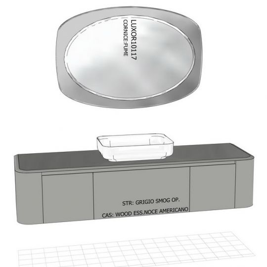 Модульный комплект мебели Antonio Lupi ILBagno схема 6