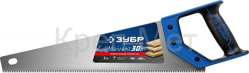 ЗУБР Молния-3D, 400 мм, 7TPI, универсальная ножовка, Профессионал (15077-40)