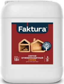 Огнебиозащитный Состав Faktura 5л для Древесины 2-я Группа Бесцветный Биозащита до 15 Лет / Фактура.
