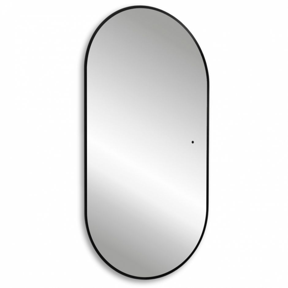 Изображение Зеркало ABBER Kontur AG6302SCB с подсветкой, бесконтактный выключатель, диммер, черный