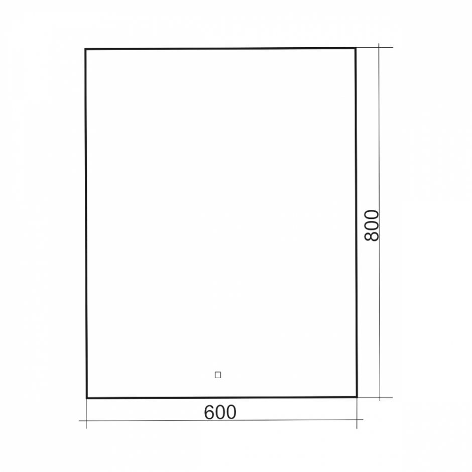 Зеркало ABBER See AG6103S-0.6 с подсветкой, сенсорный выключатель, диммер ФОТО