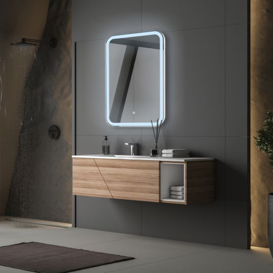 Зеркало ABBER See AG6106S с подсветкой, сенсорный выключатель, диммер схема 3