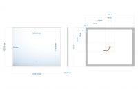 Зеркало ABBER See AG6108SXL-1.0 с подсветкой, сенсорный выключатель, диммер схема 3 Зеркало ABBER See AG6108SXL-1.0 с подсветкой, сенсорный выключатель, диммер схема 3