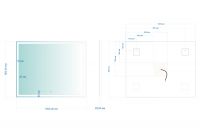 Зеркало ABBER See AG6115S-1.0 с подсветкой, сенсорный выключатель, диммер схема 3