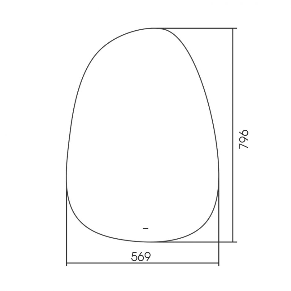 Зеркало ABBER Teil AG6501S с подсветкой, бесконтактный выключатель, диммер ФОТО