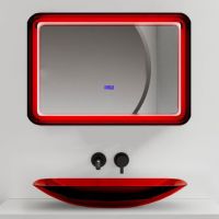 Зеркало для ванной ABBER Kristall AT6701Rubin с подсветкой схема 1