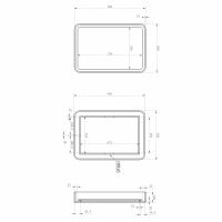 Зеркало для ванной ABBER Kristall AT6701Rubin с подсветкой схема 2
