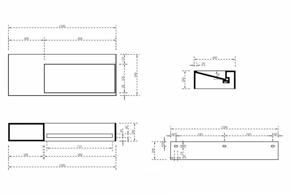 Тумба с раковиной ABBER Stein AS2640-1.2 L подвесная, белая матовая ФОТО