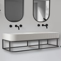 Консоль с раковиной ABBER Stein AS2646 подвесная, белая матовая схема 1 Консоль с раковиной ABBER Stein AS2646 подвесная, белая матовая схема 1