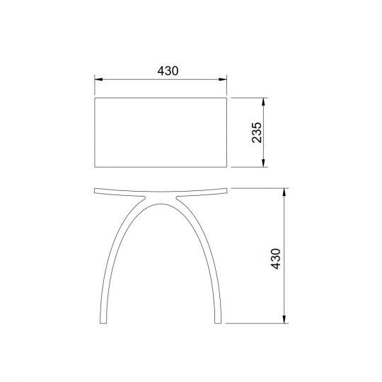 Стульчик для ванной прозрачный ABBER Kristall AT1739Emerald зеленый схема 2