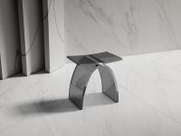 Стульчик для ванной прозрачный ABBER Kristall AT1739Onyx черный схема 4