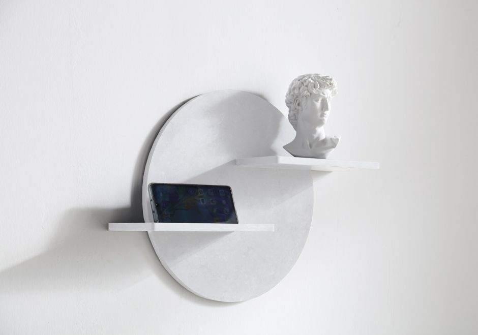 Полочка для ванной комнаты ABBER Stein AS1656 белая матовая ФОТО