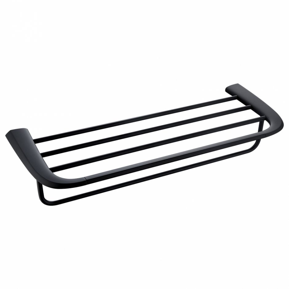 Изображение Полка для полотенец ABBER Nord AA1554B черная матовая