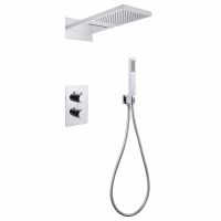 Душевая система ABBER Weiss Insel AF8052 скрытого монтажа без излива, термостат, хром схема 1