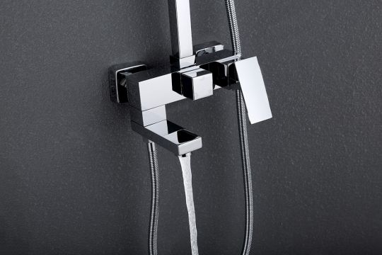 Душевая стойка ABBER Daheim AF8216 с изливом, хром схема 3