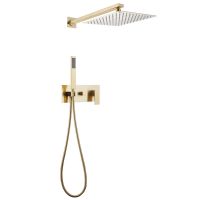 Душевая система ABBER Daheim AF8218G скрытого монтажа без излива, золото матовое схема 1