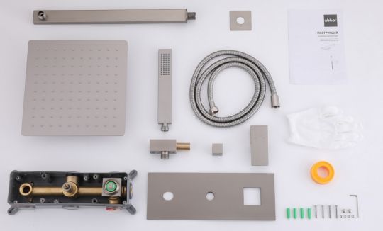 Душевая система ABBER Daheim AF8218SP скрытого монтажа без излива, сатин схема 3 Душевая система ABBER Daheim AF8218SP скрытого монтажа без излива, сатин схема 3