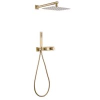 Душевая система ABBER Rund AF8718G скрытого монтажа без излива, золото матовое схема 1