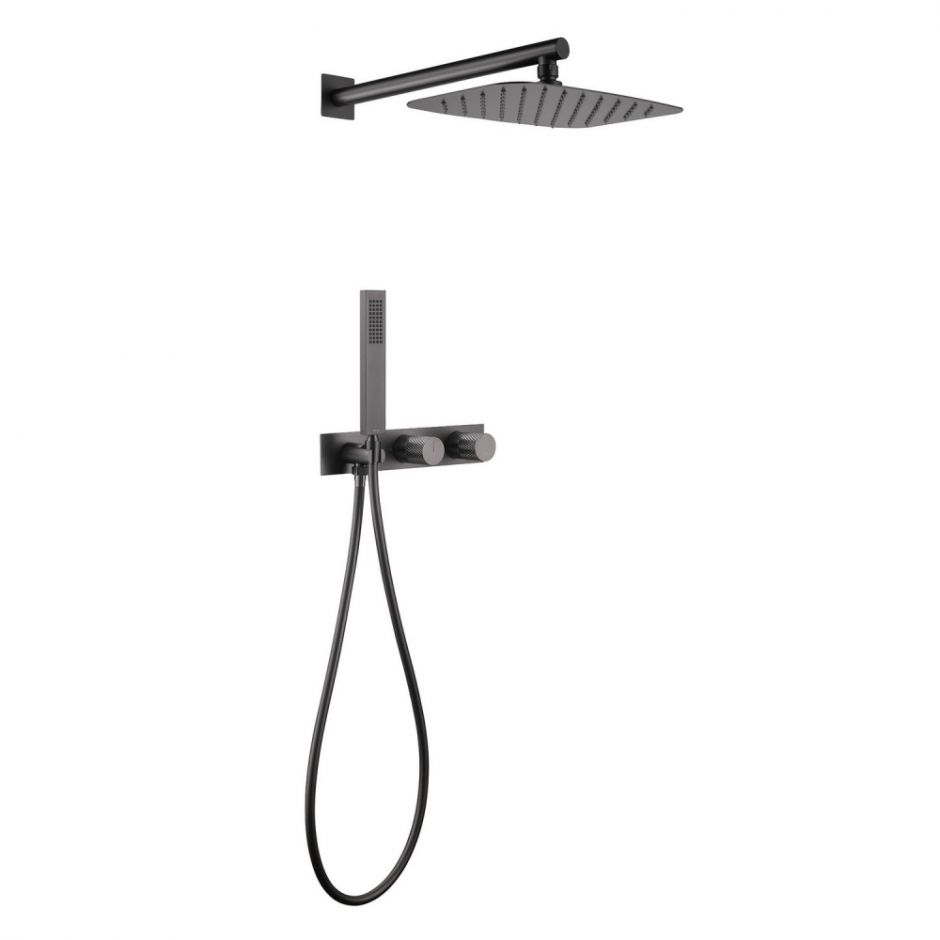 Душевая система ABBER Rund AF8718NG скрытого монтажа без излива, никель