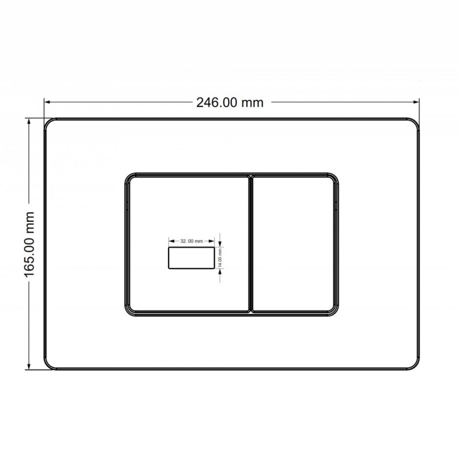 Кнопка смыва сенсорная ABBER AC0122SMW белая матовая ФОТО