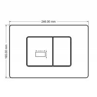 Кнопка смыва сенсорная ABBER AC0122SMW белая матовая схема 2 Кнопка смыва сенсорная ABBER AC0122SMW белая матовая схема 2