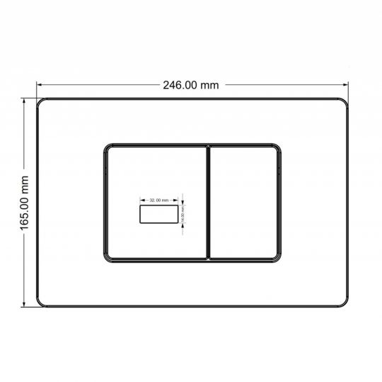Кнопка смыва сенсорная ABBER AC0122SMW белая матовая схема 2 Кнопка смыва сенсорная ABBER AC0122SMW белая матовая схема 2