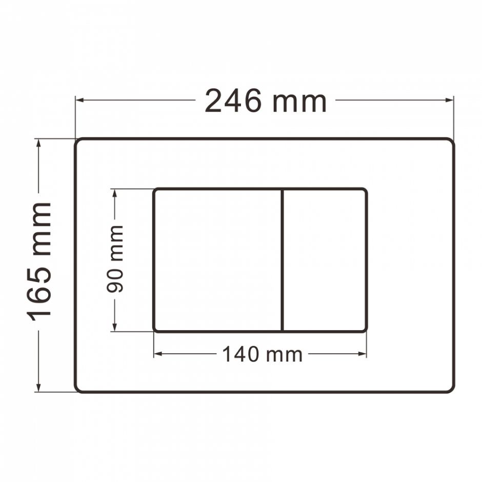 Кнопка смыва ABBER AC0120MW белая матовая ФОТО