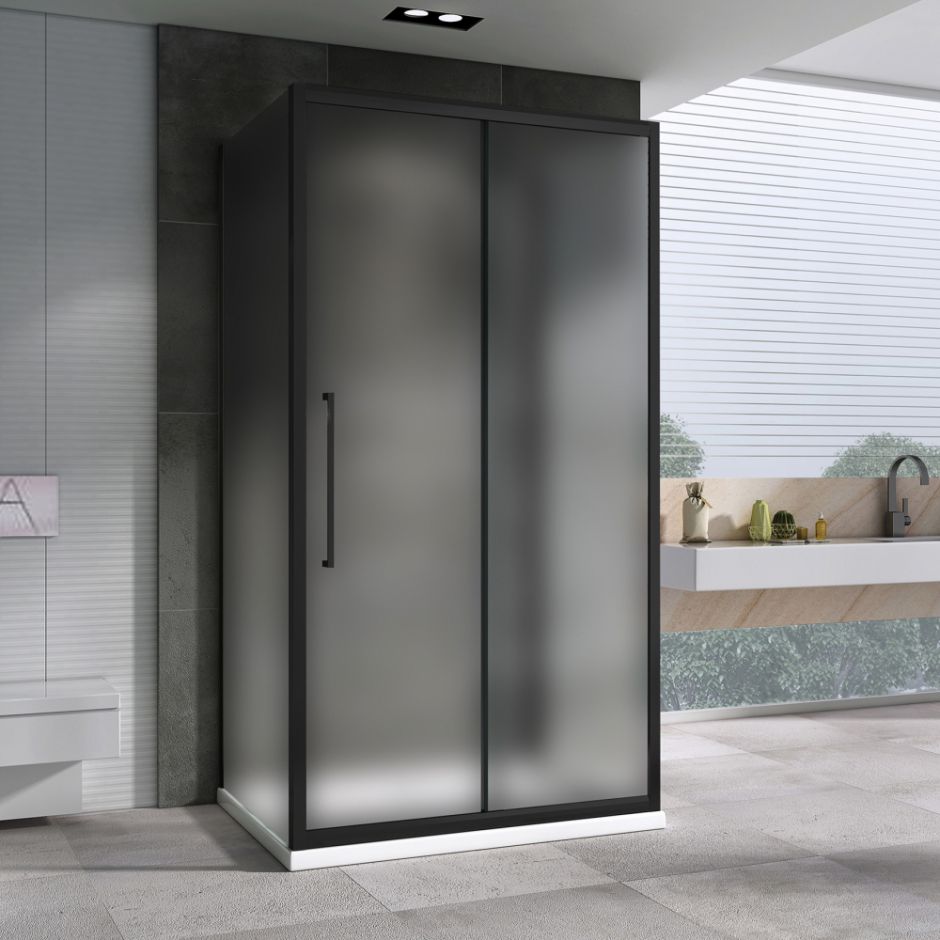 Душевой уголок ABBER Schwarzer Diamant AG30110BMH-S80BM-S80BM 110х80 см ФОТО