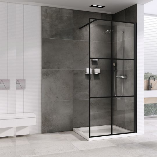 Душевая перегородка ABBER Immer Offen AG62090B схема 3