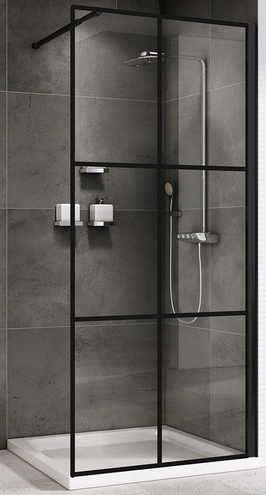 Душевая перегородка ABBER Immer Offen AG62120B8 цена от 24 650 ₽ Фото Душевая перегородка ABBER Immer Offen AG62120B8