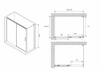 Душевой уголок ABBER Komfort AG93130-S92 130х90 см схема 2