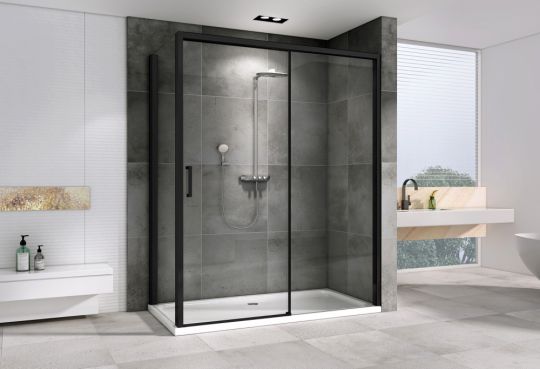 Душевой уголок ABBER Komfort AG93140B-S102B 140х100 см схема 3