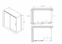 Душевой уголок ABBER Komfort AG93150-S92 150х90 см схема 2
